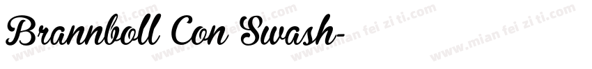 Brannboll Con Swash字体转换